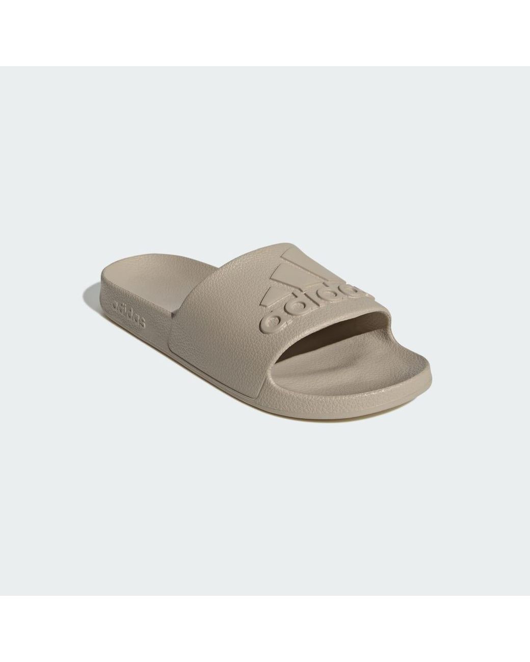 Adidas White Adilette Aqua Slides