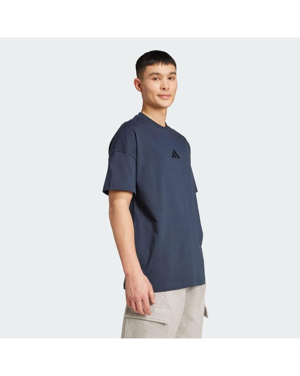 Adidas Blue All Szn Tee for men