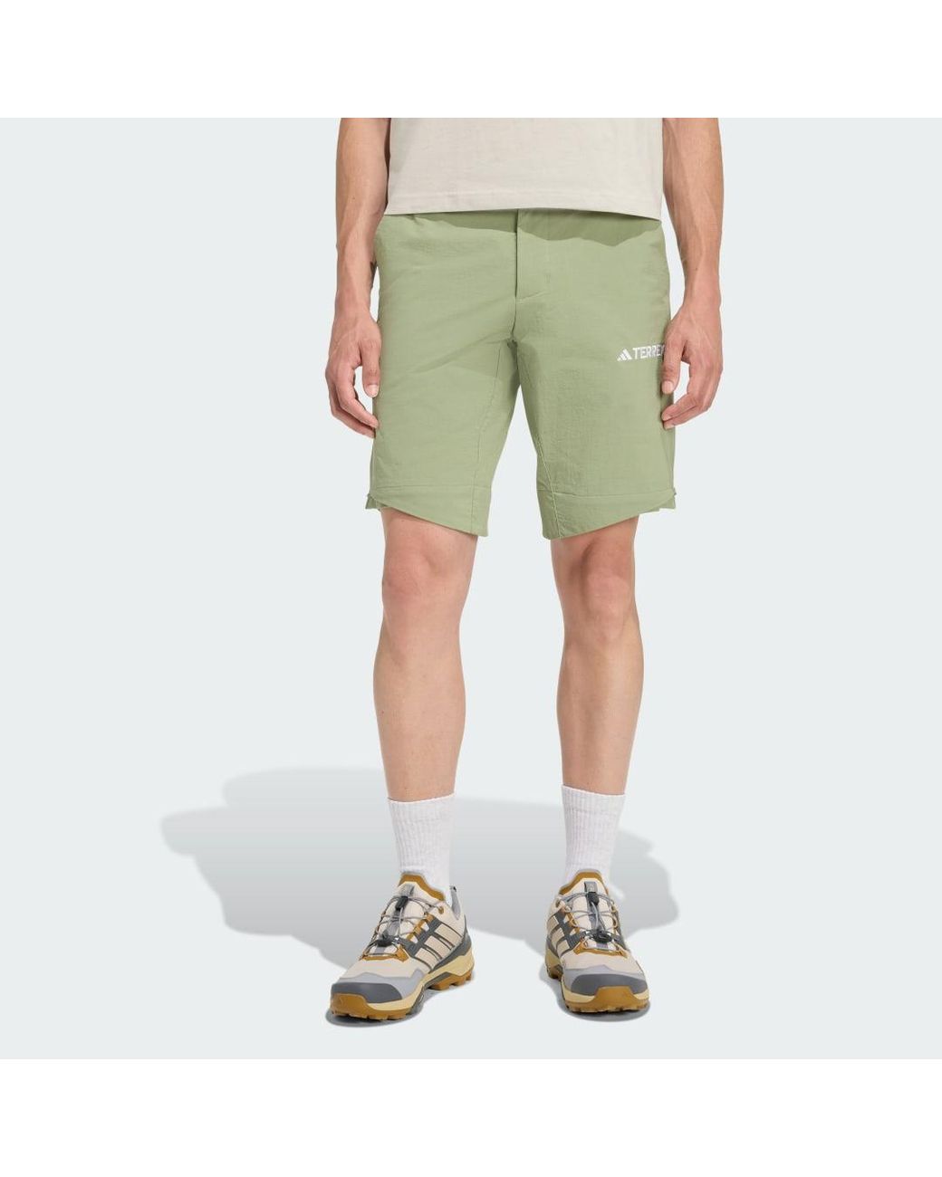 Adidas Green Terrex Multi Zip-Off Joggers for men