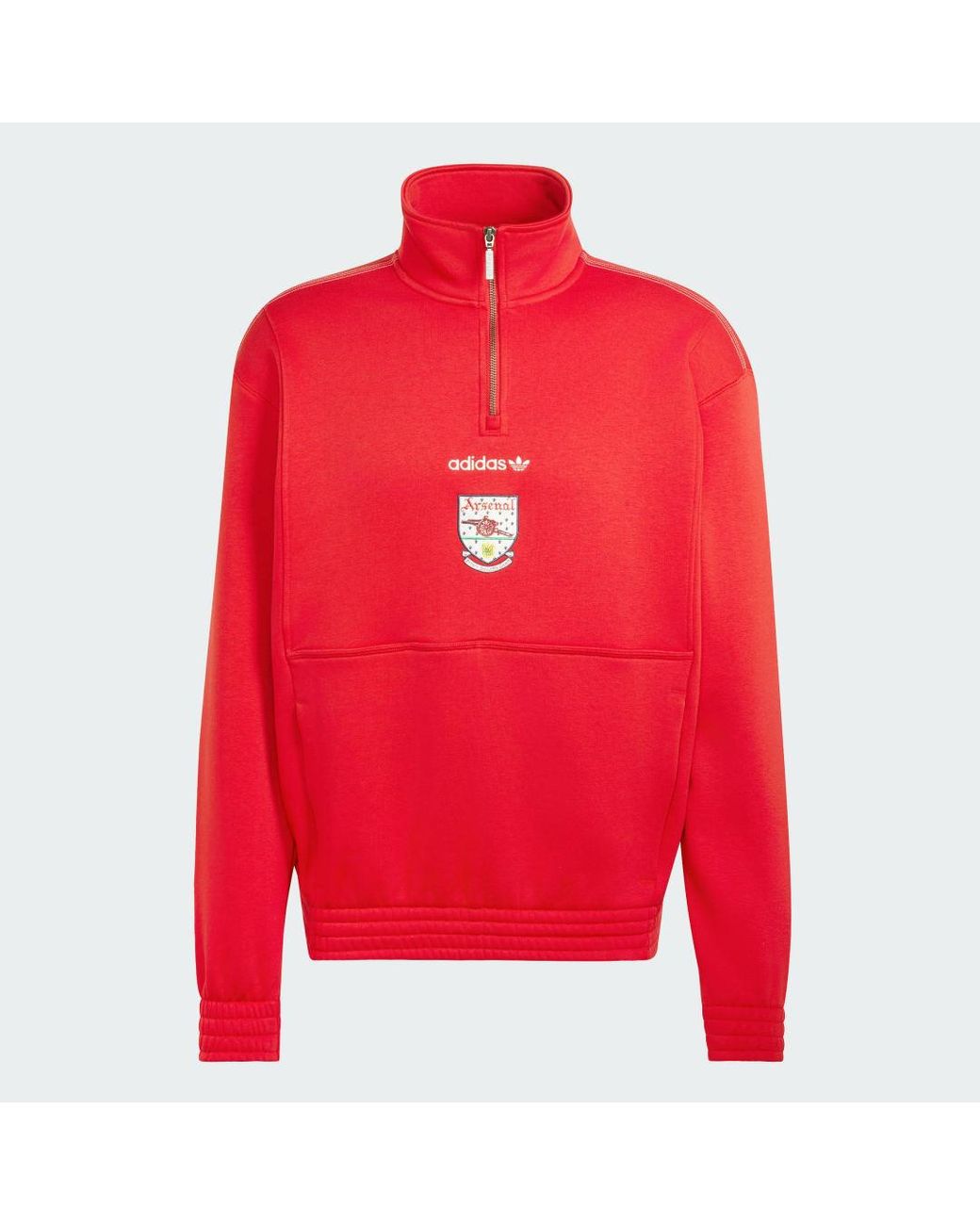 Adidas Red Arsenal Fc Eqt Half Zip Top for men