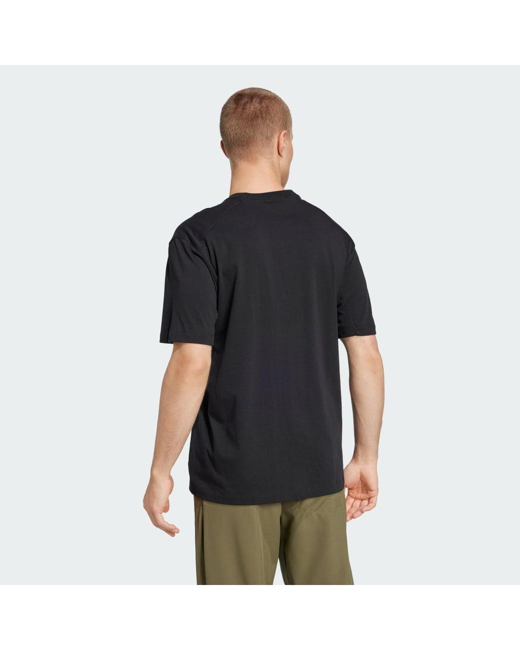 Adidas Black Terrex Classic Logo Tee for men