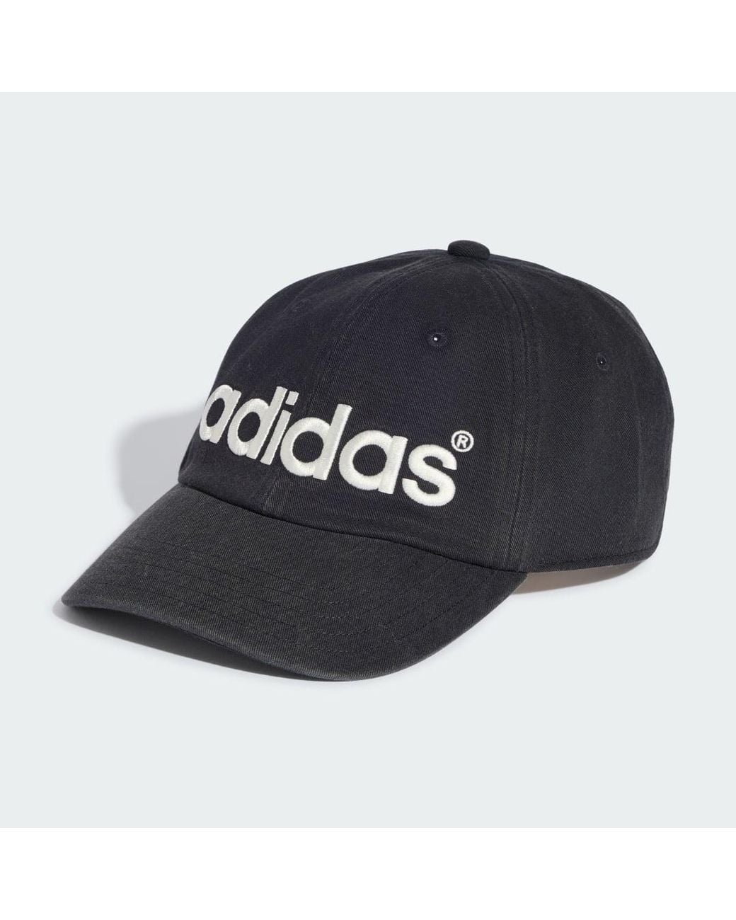 Adidas Blue Washed Twill Dad Baseball Kappe