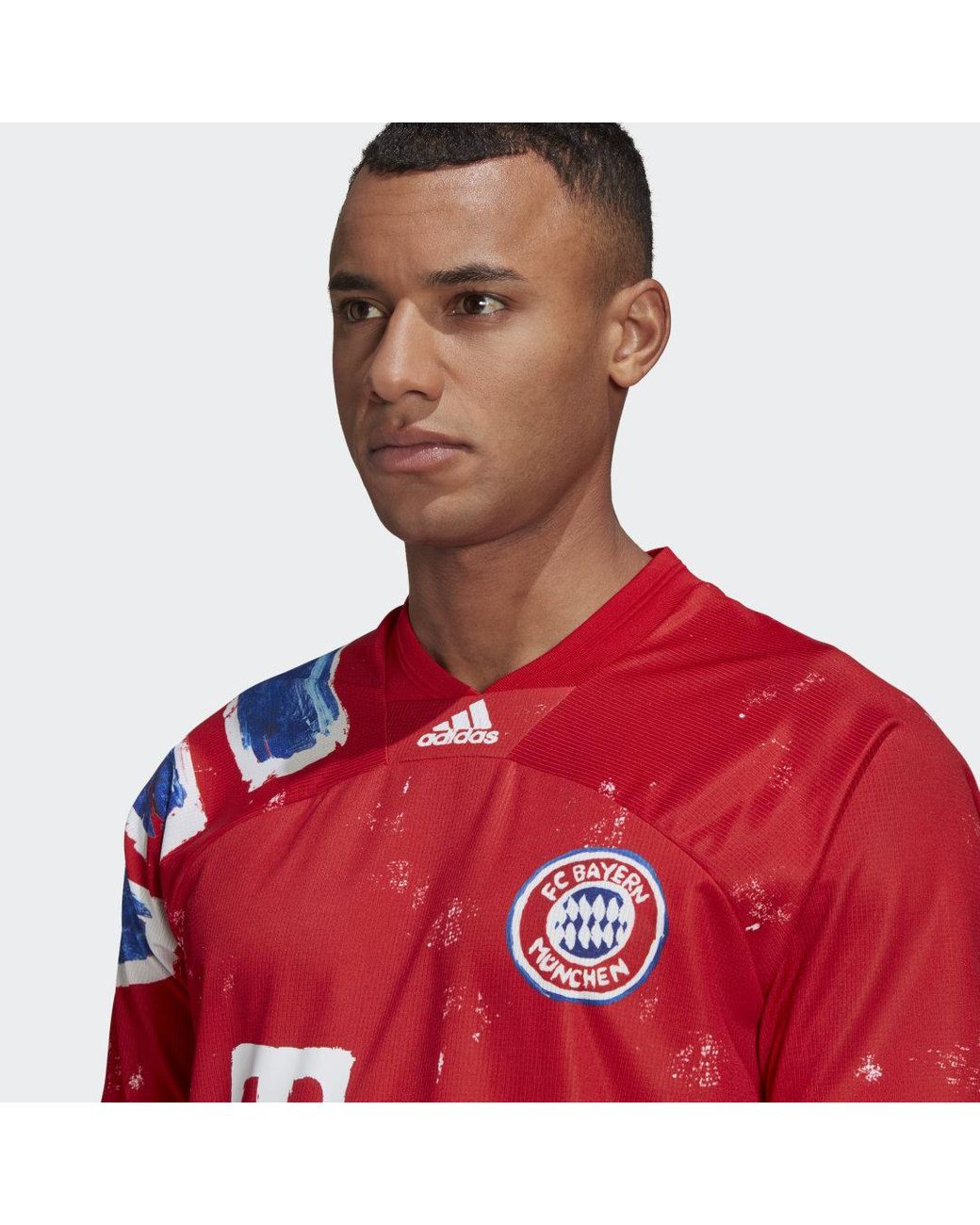 Maillot FC Bayern Human Race Synthétique adidas pour homme en coloris Rouge  - Lyst