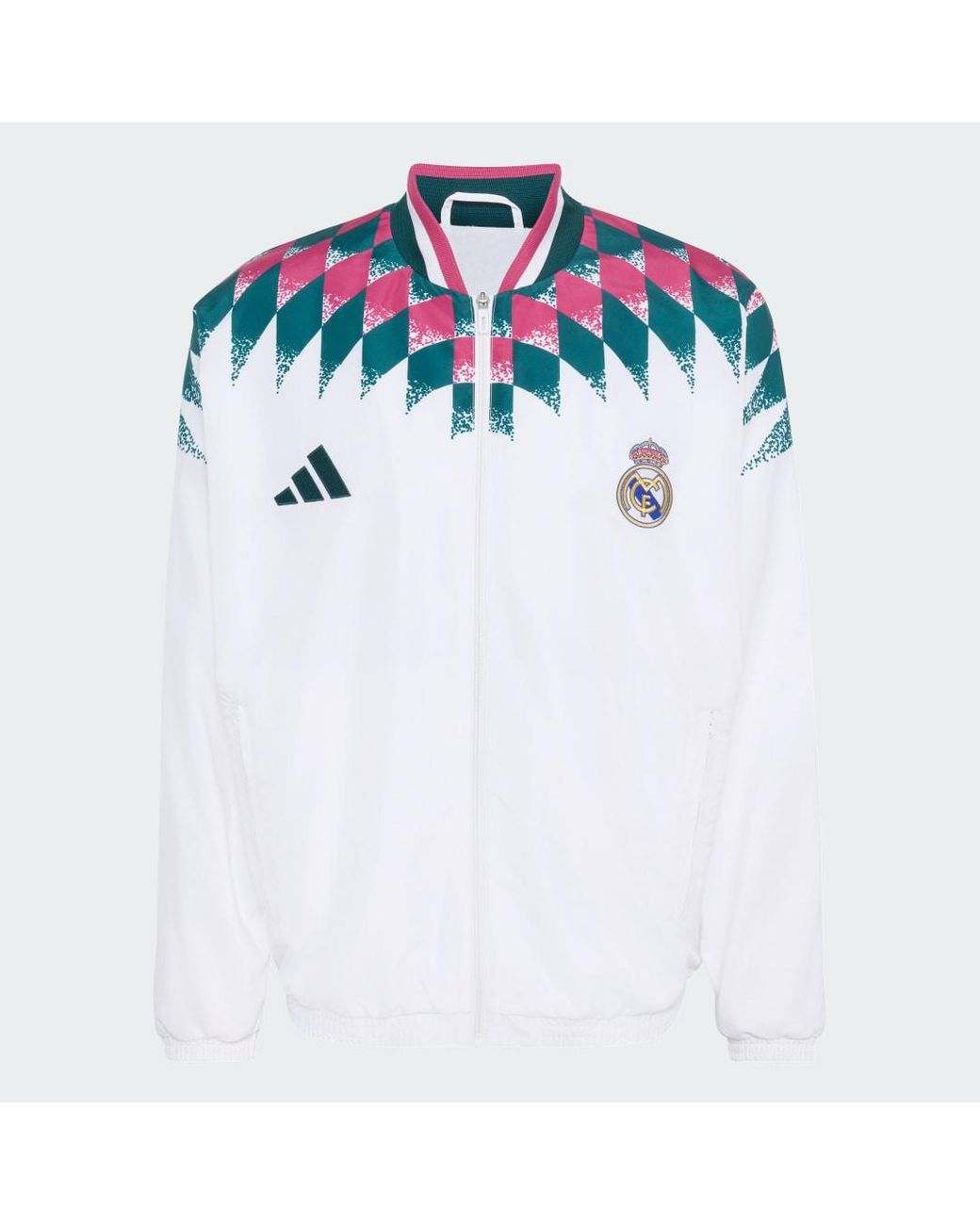Adidas White Real Madrid Stadium Track Top for men