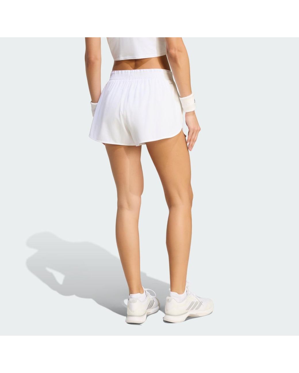 Adidas White Tennis Climacool Match Short Pro