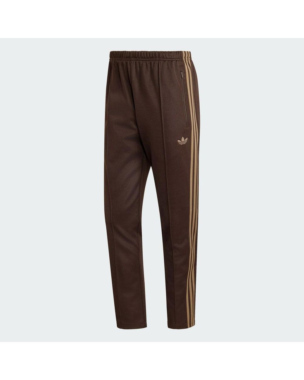 Adidas Brown Beckenbauer Track Pants for men