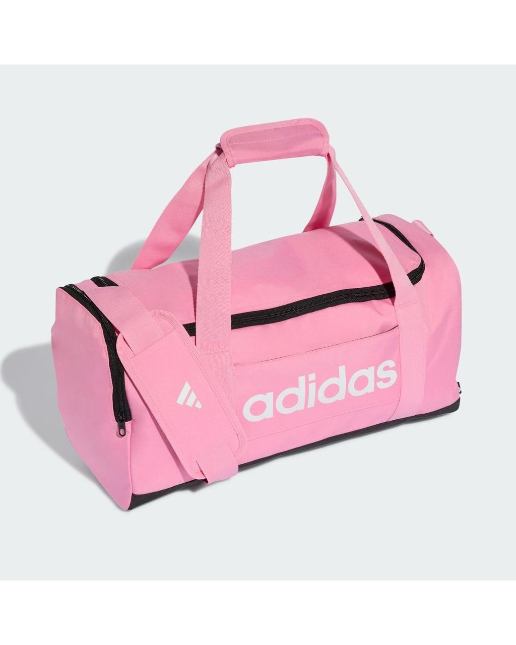 Adidas Pink Linear Duffel Bag Small