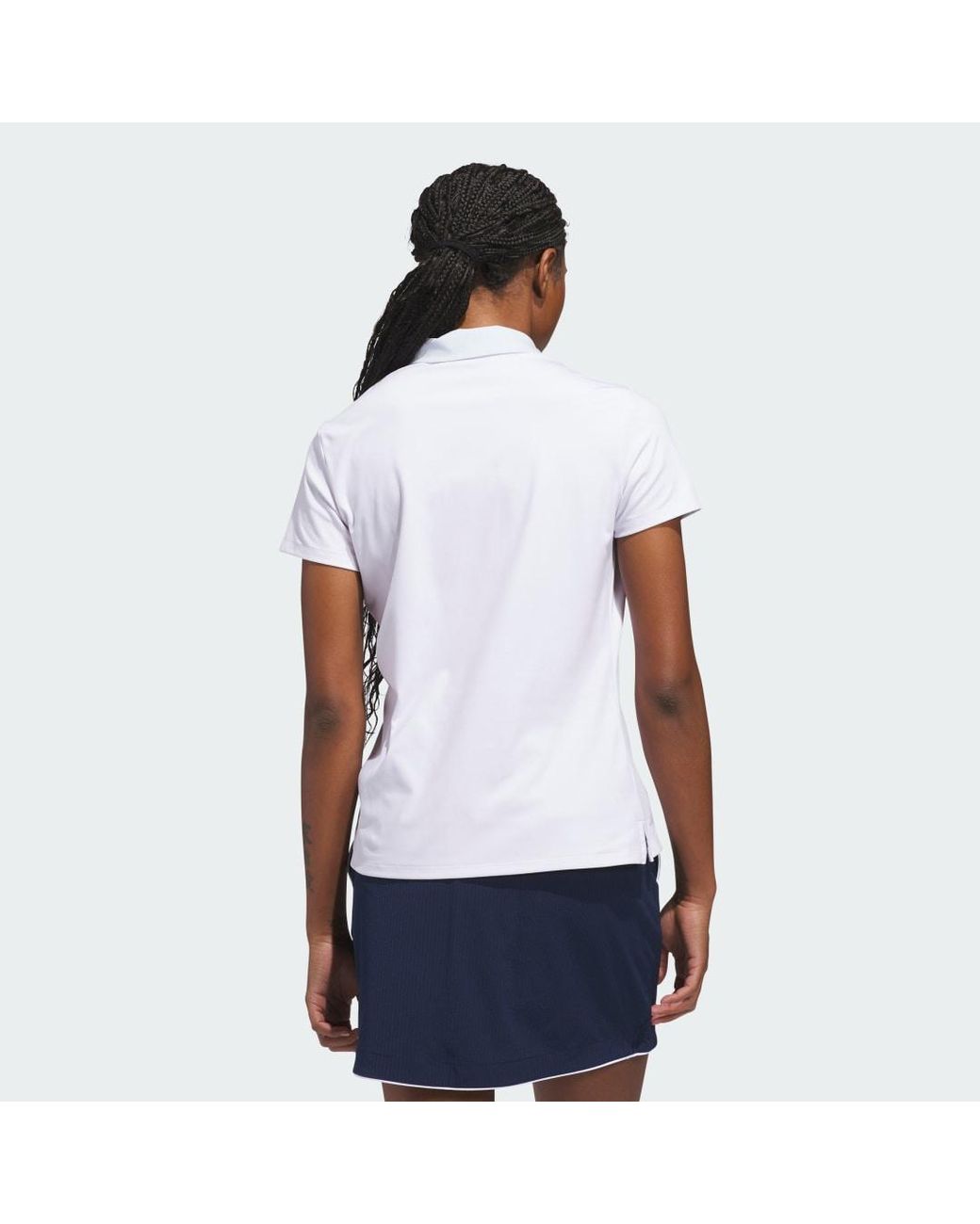 Adidas White Ultimate365+ Butterspun Grid Polo Shirt
