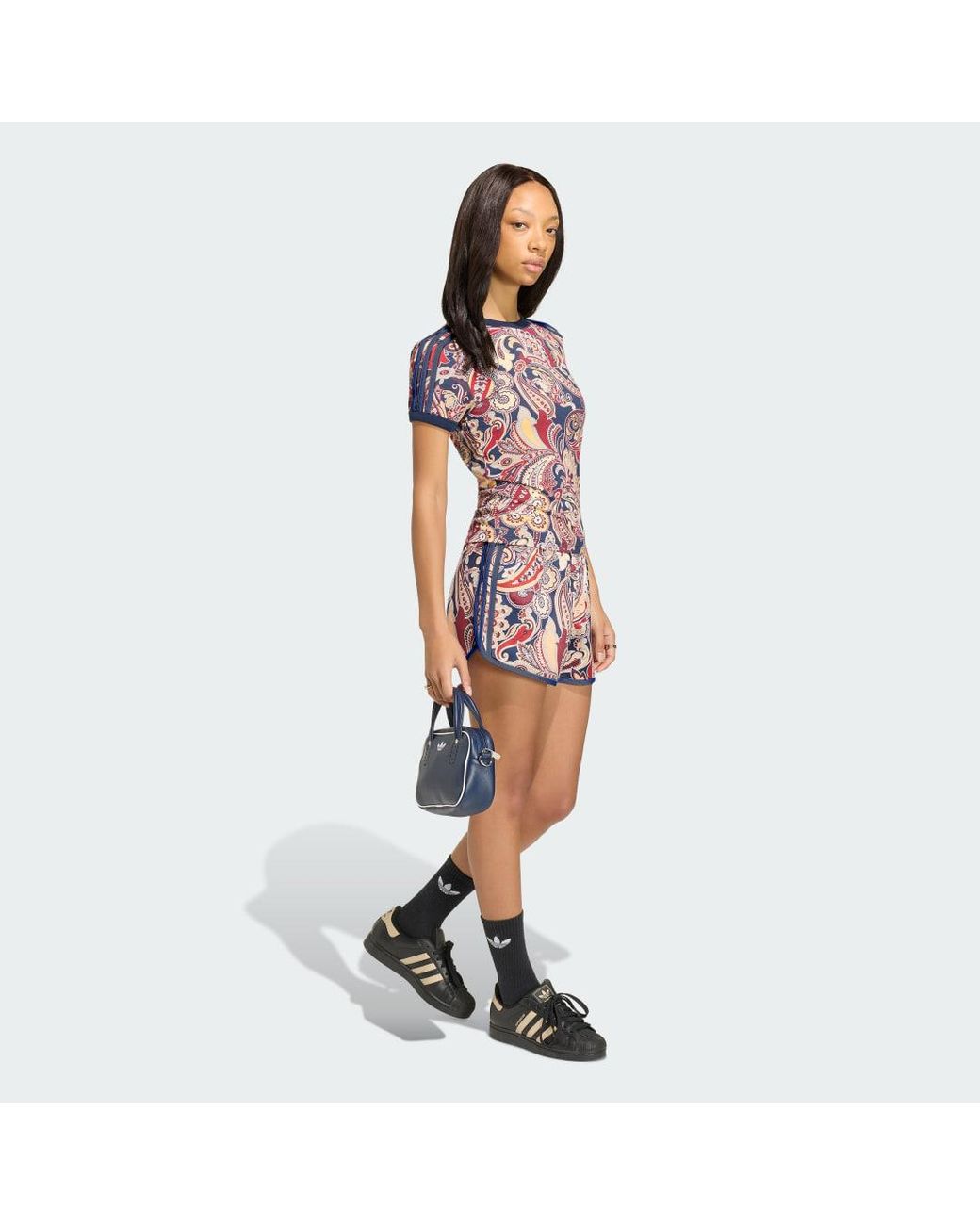 Adidas Red T-Shirt Adidas Liberty London Cali T-Shirt/ Night/ Sand Strata