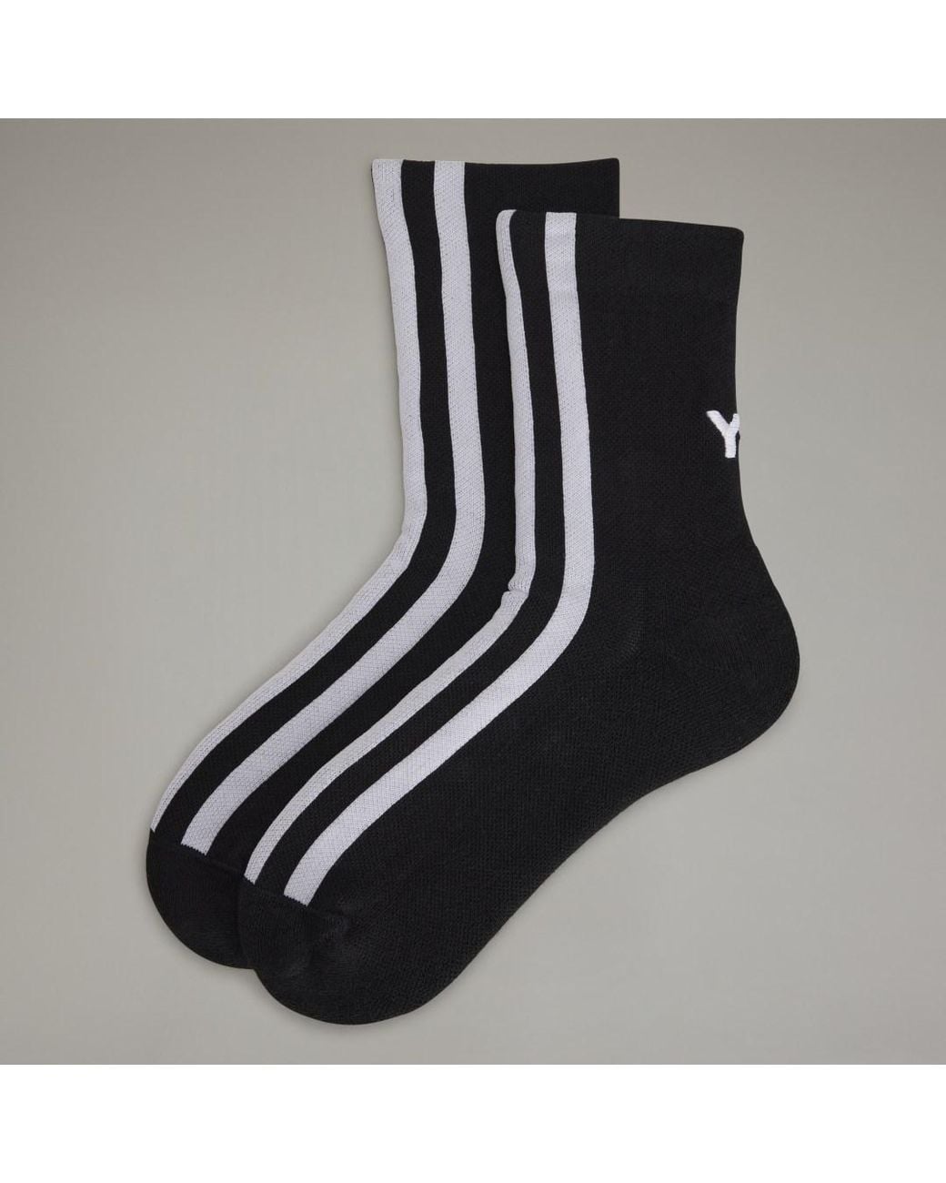 Adidas Black Y-3 Stripes Socks
