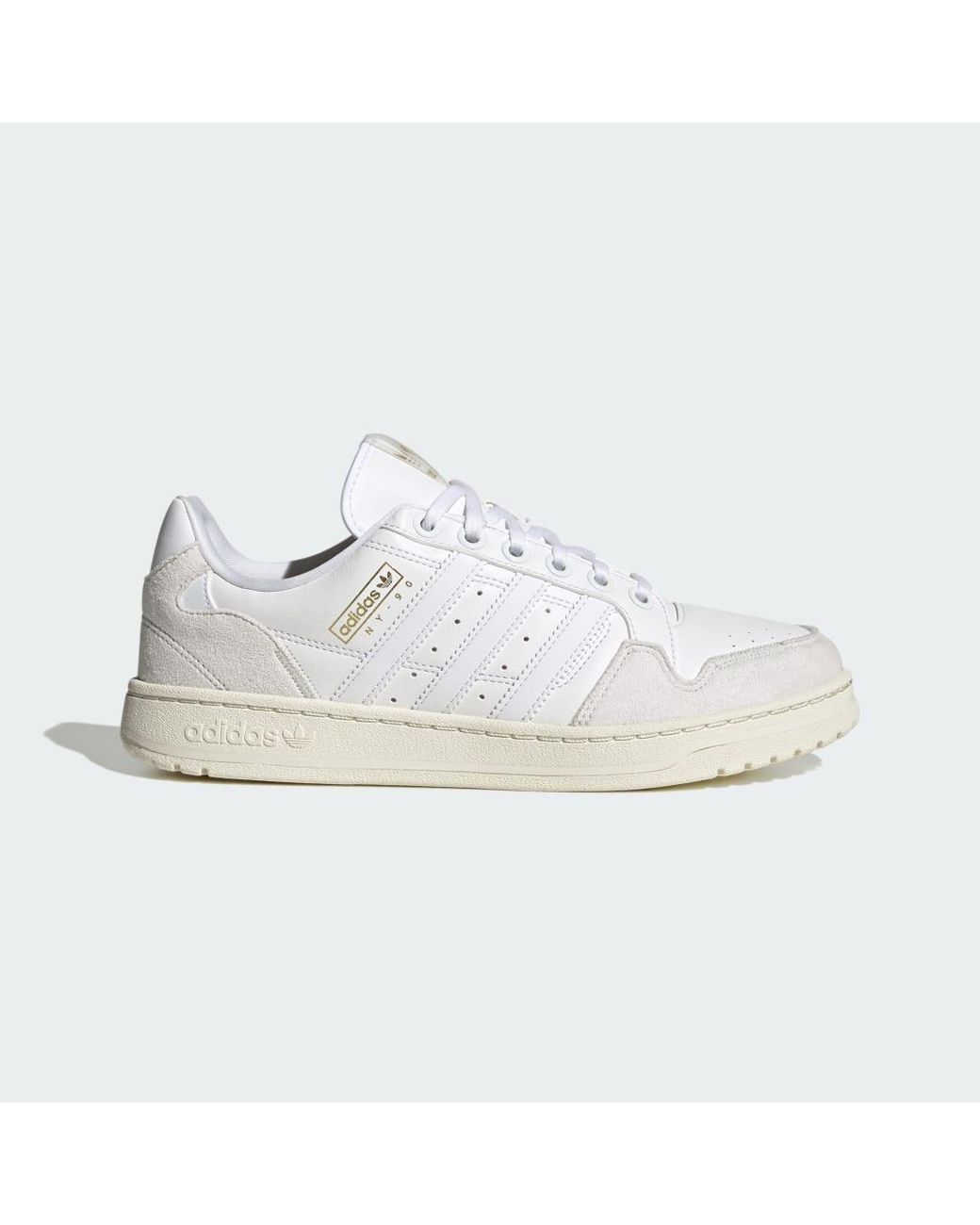 Adidas White Ny 90 Stripes Shoes