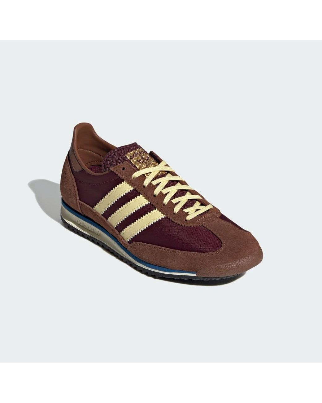 Adidas Brown Sl 72 Og Nylon And Suede Sneakers