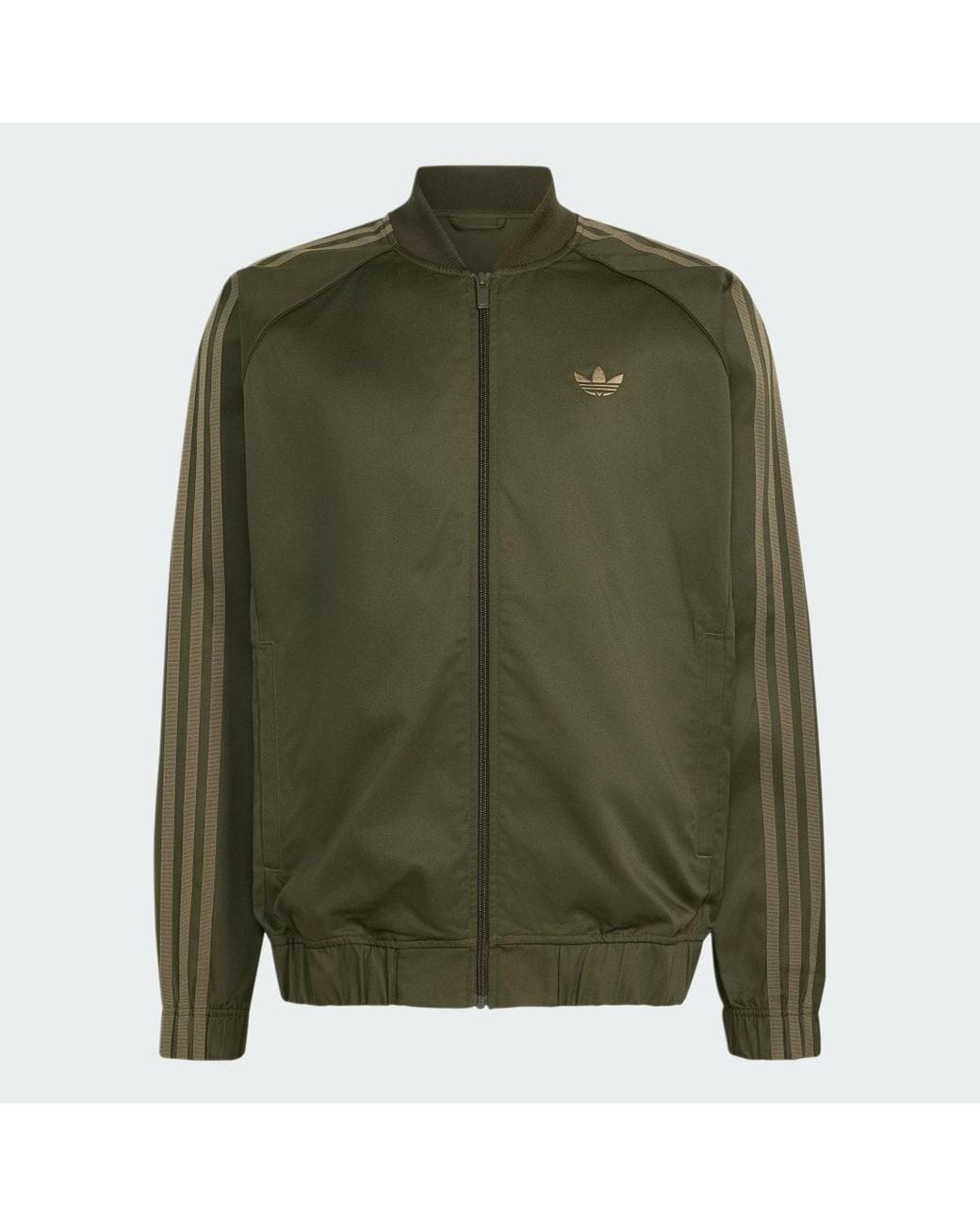 Adidas Green Sst Adicolor Classics Cotton Twill Track Top for men