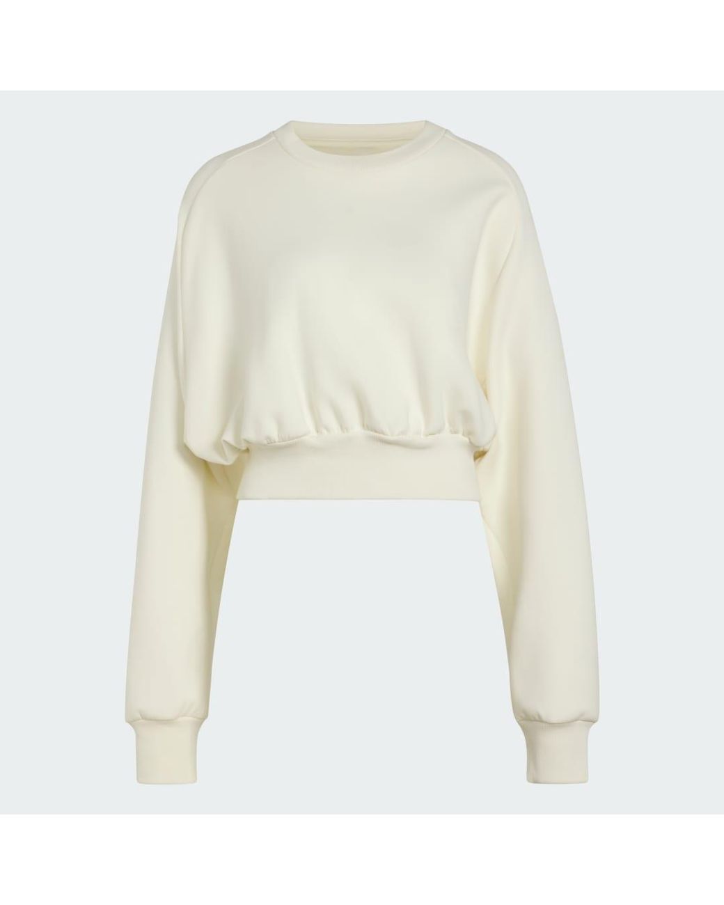 Adidas White Soft Lux Loose Sweatshirt