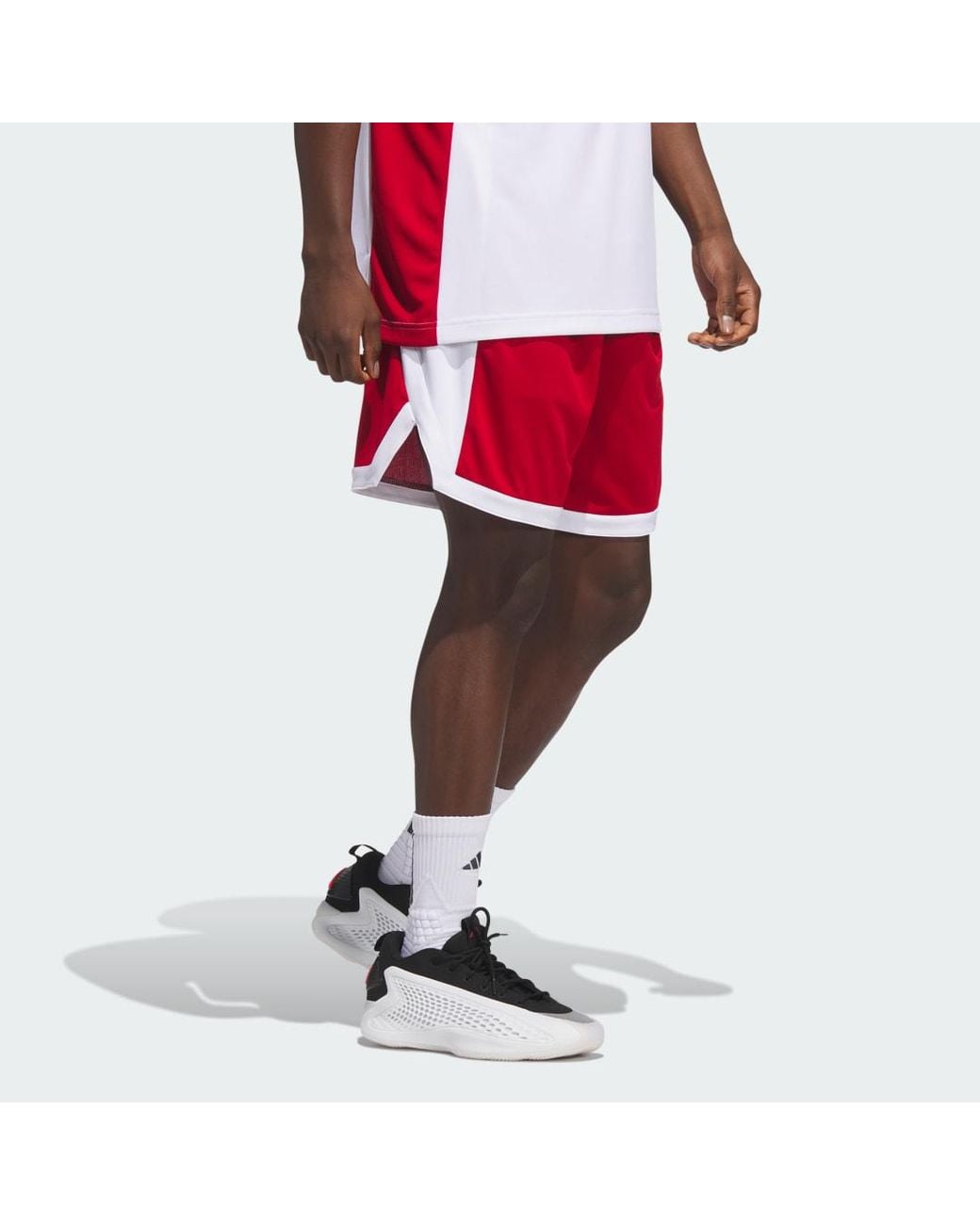 Adidas Red 3G Speed Reversible Basketball Shorts for men