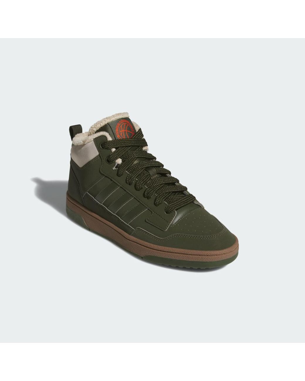 Adidas Green Rapid Court Mid Winterized Shoes