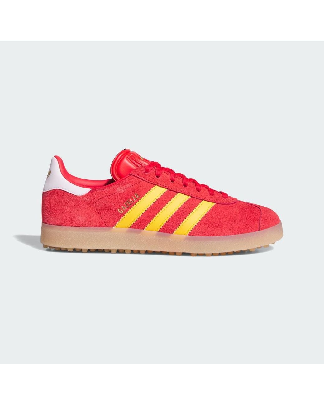 Adidas Red Gazelle Spikeless Golf Shoes