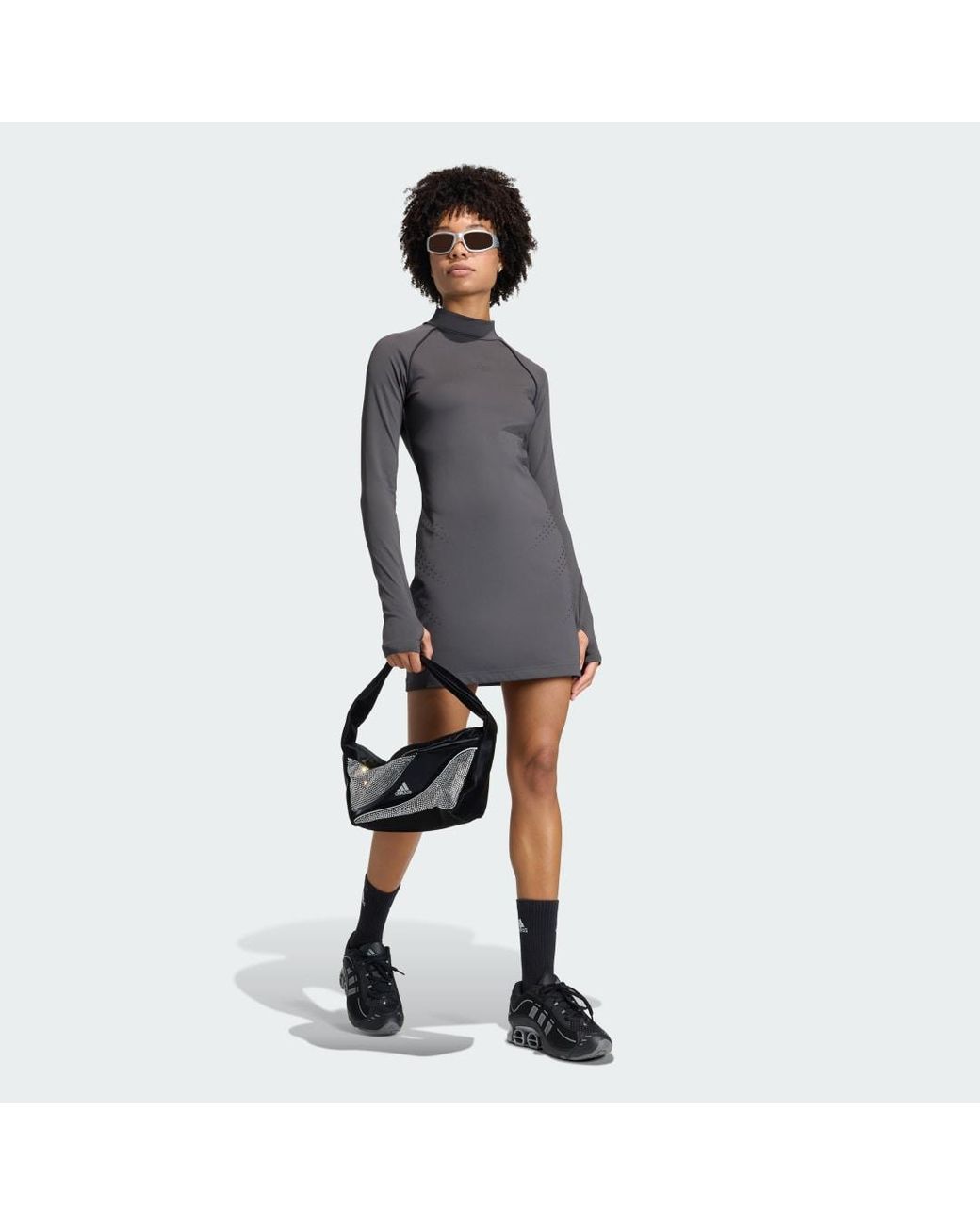 Adidas Gray Mini Dress