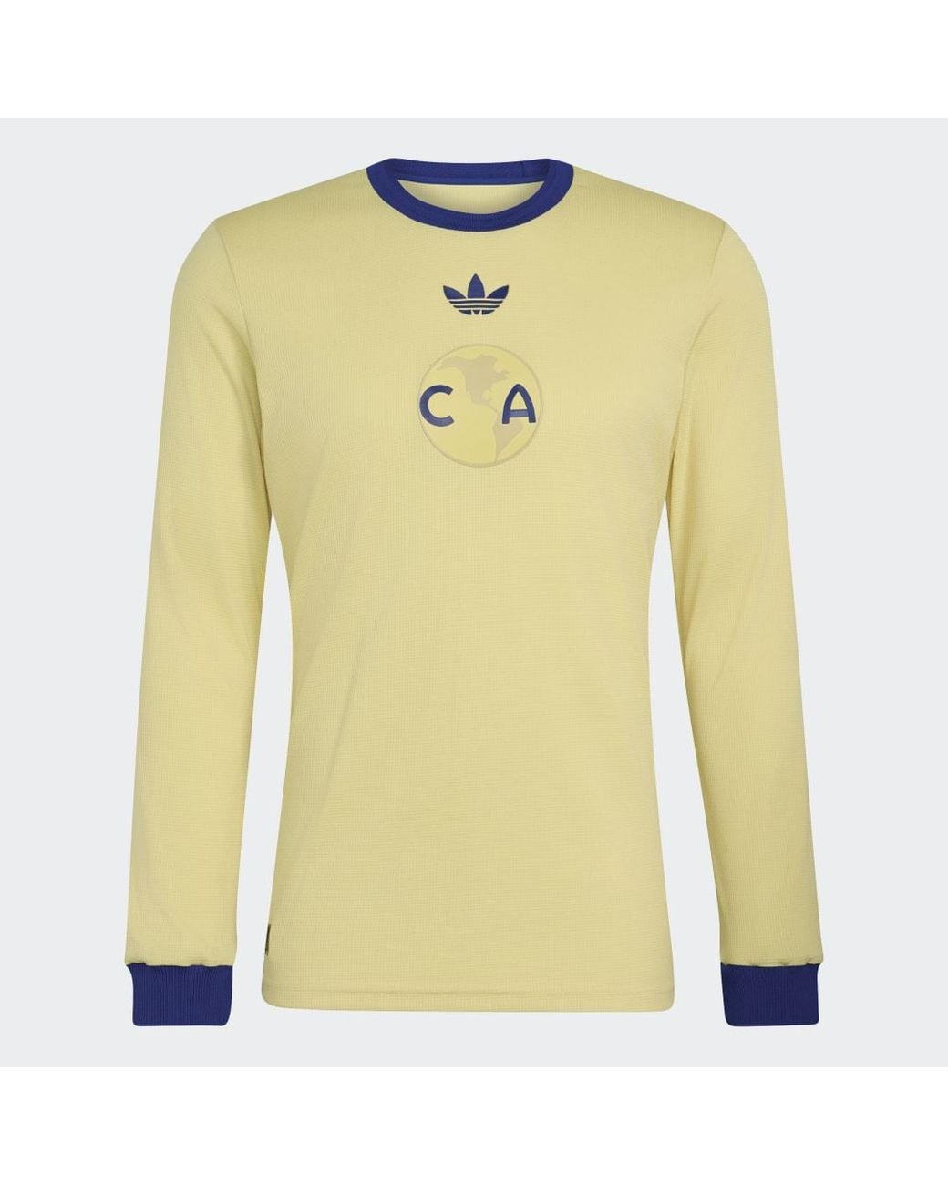 Adidas Yellow Club America 26/27 Anniversary Jersey Long Sleeve for men