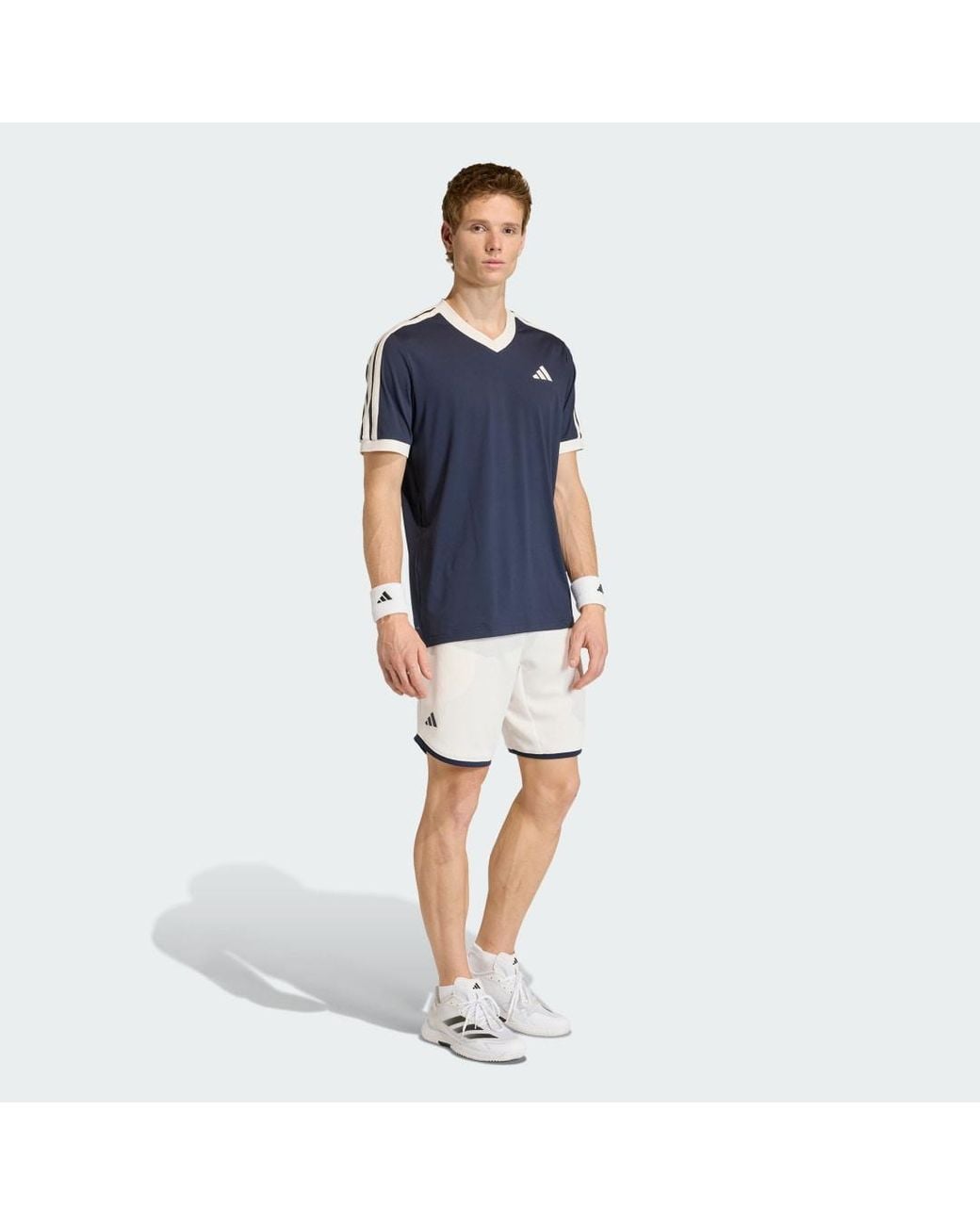 Adidas Blue Tennis Classics T-Shirt for men