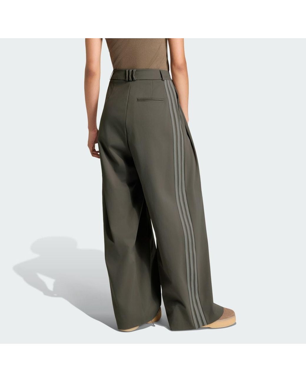 Adidas Brown Pleated Pant