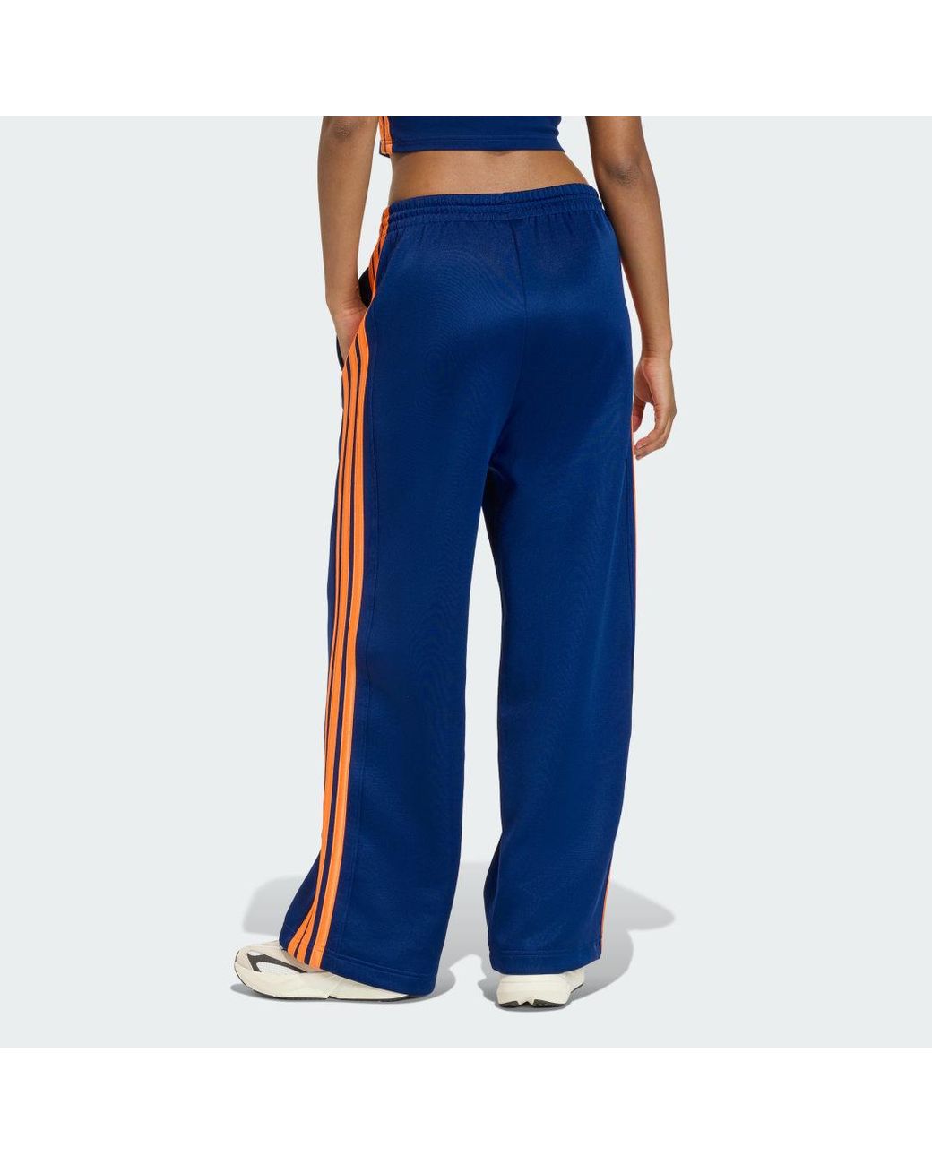 Adidas Blue Stadium 3-Stripes Track Tracksuit Bottoms