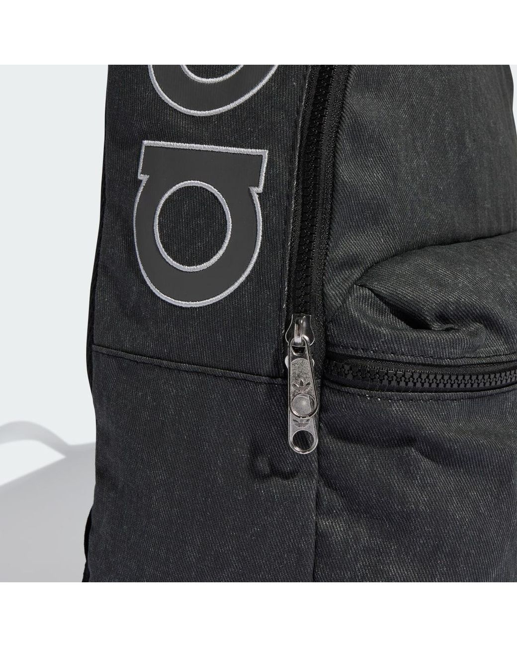 Adidas Black Cl Backpack Washed Effect