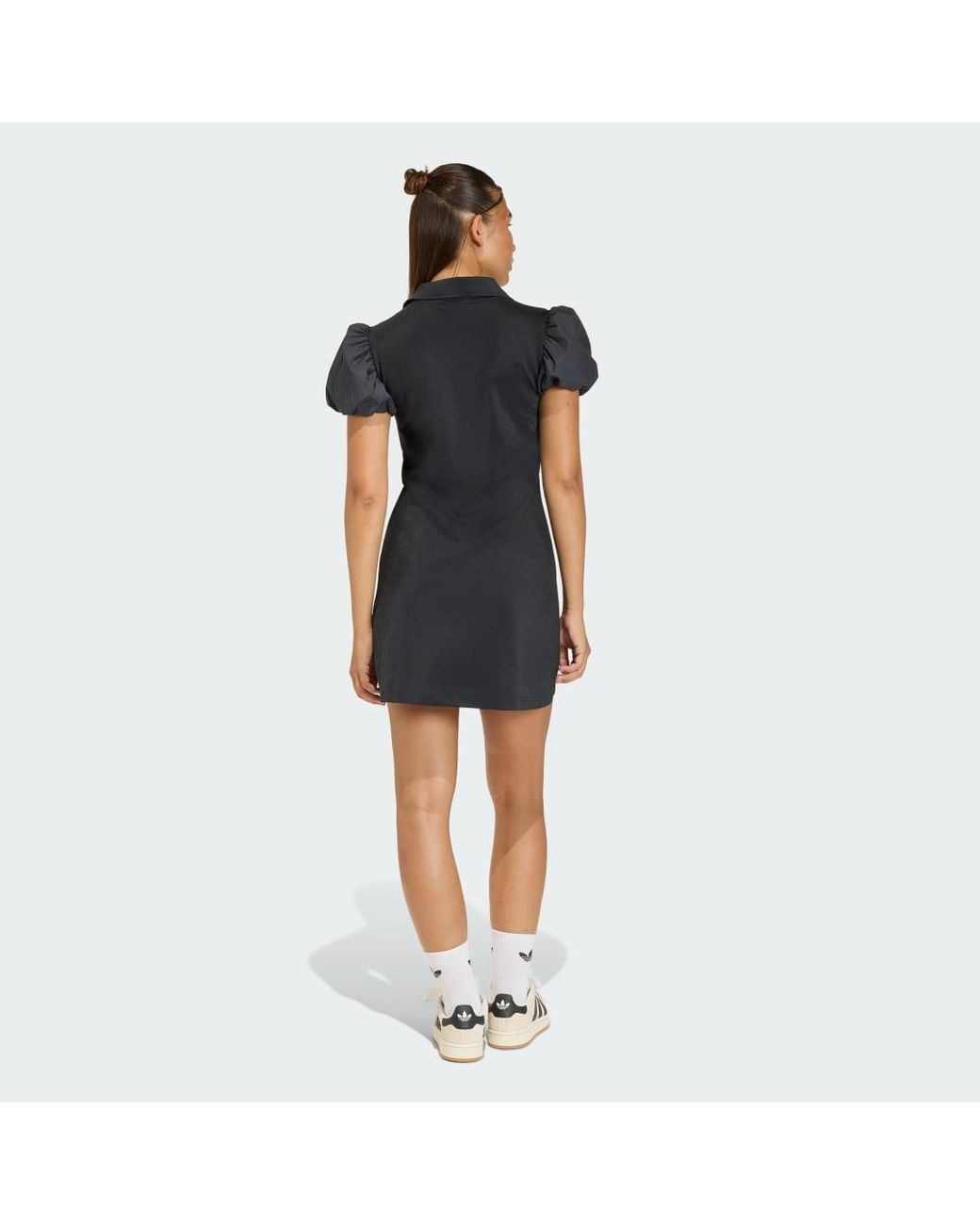Adidas Blue Dress With Balloon Sleeves