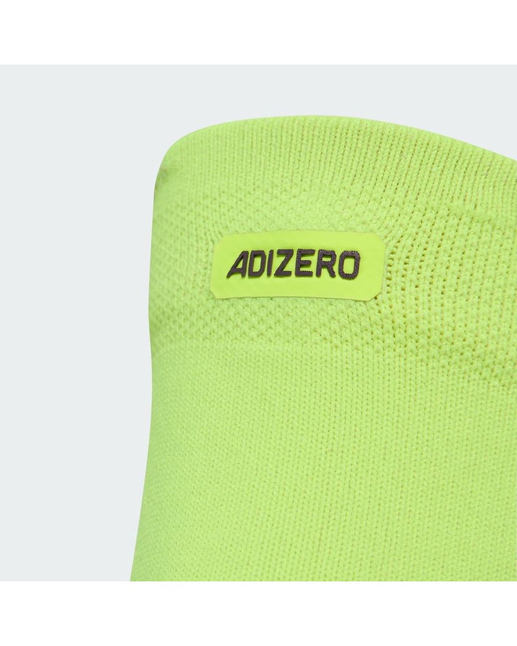 Adidas Green Running Adizero Quarter Sock
