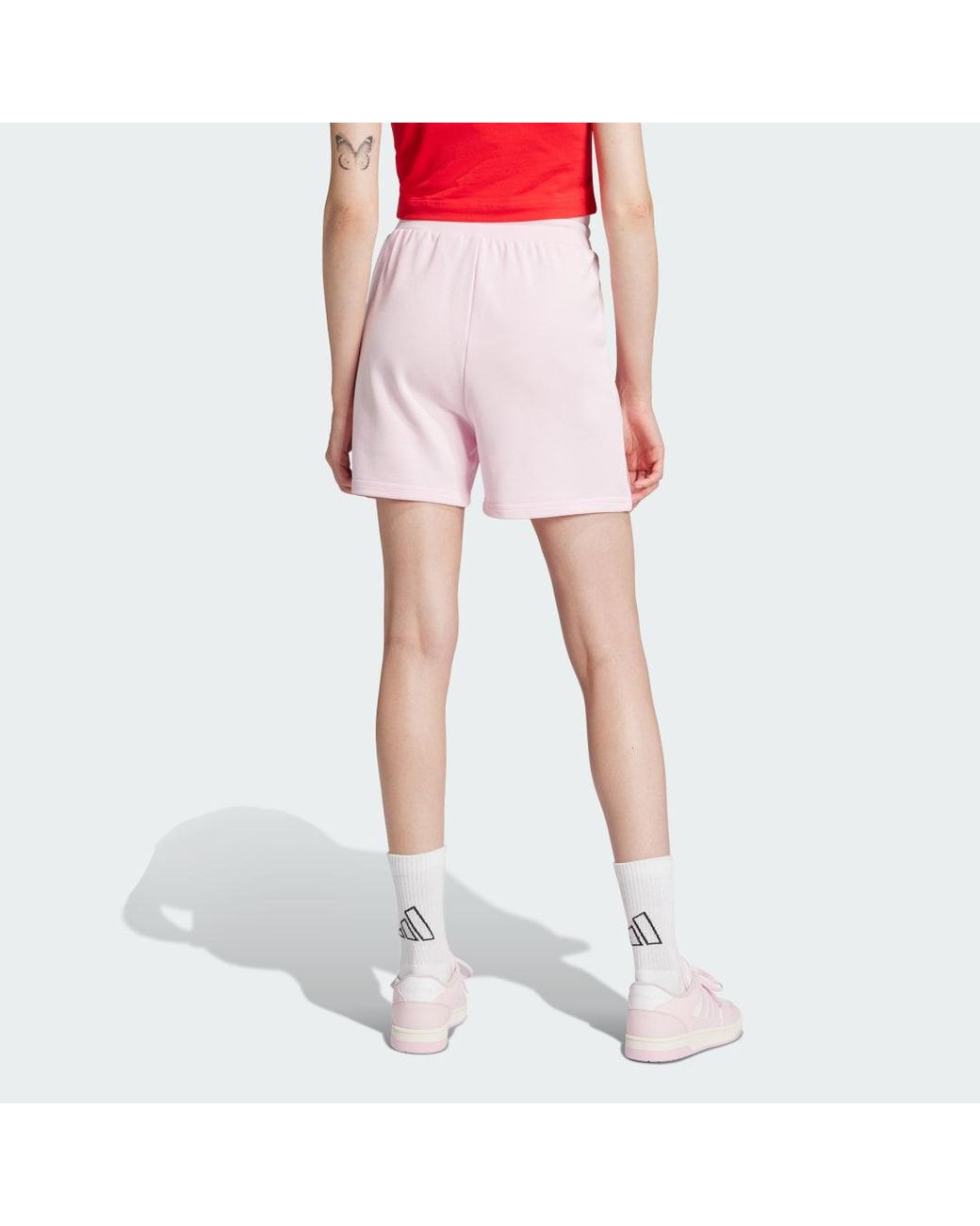 Adidas Pink Essentials Color Pop French Terry Shorts