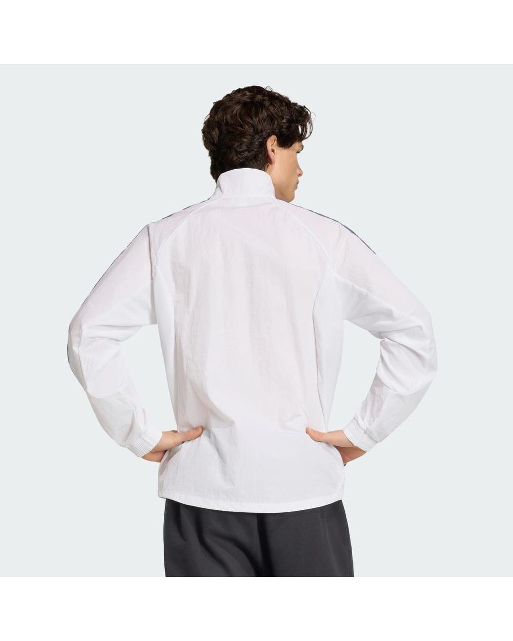 Adidas White Football Argentina Home Anthem Jacket Jz6285 for men