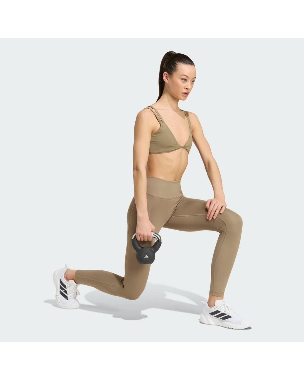 Adidas Natural Optime Workout Full Length Leggings