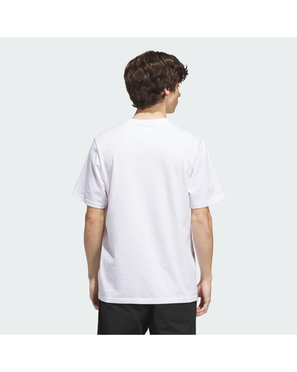 Adidas White Skateboarding Push T-Shirt