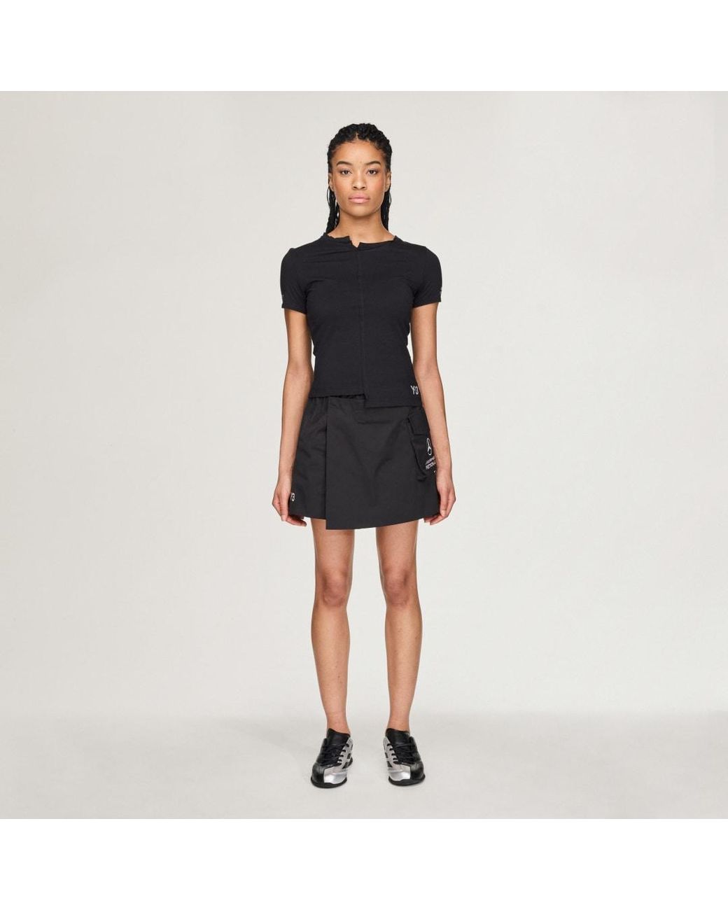 Adidas Blue Y-3 Mercedes Short Skirt