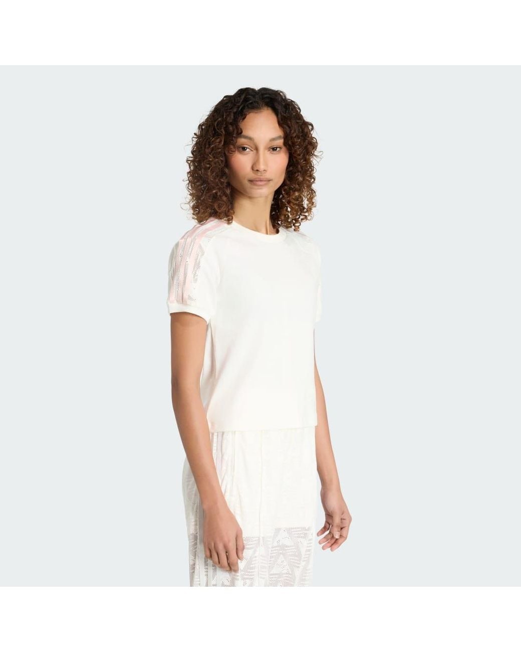 Adidas White Lace Cali T-Shirt
