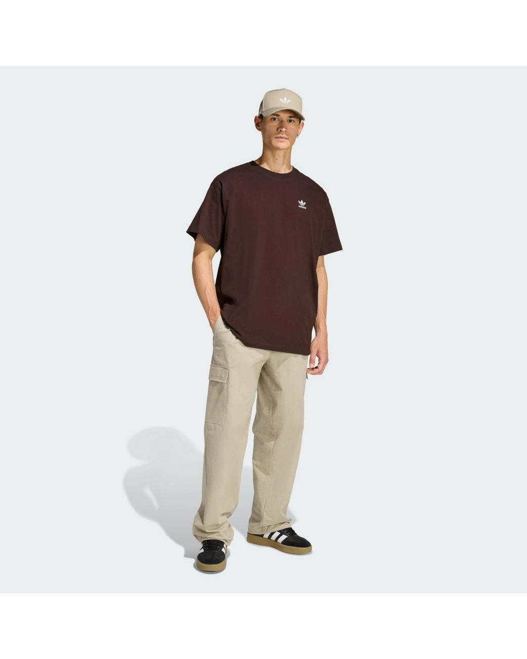 Adidas Natural Trefoil Essentials Woven for men