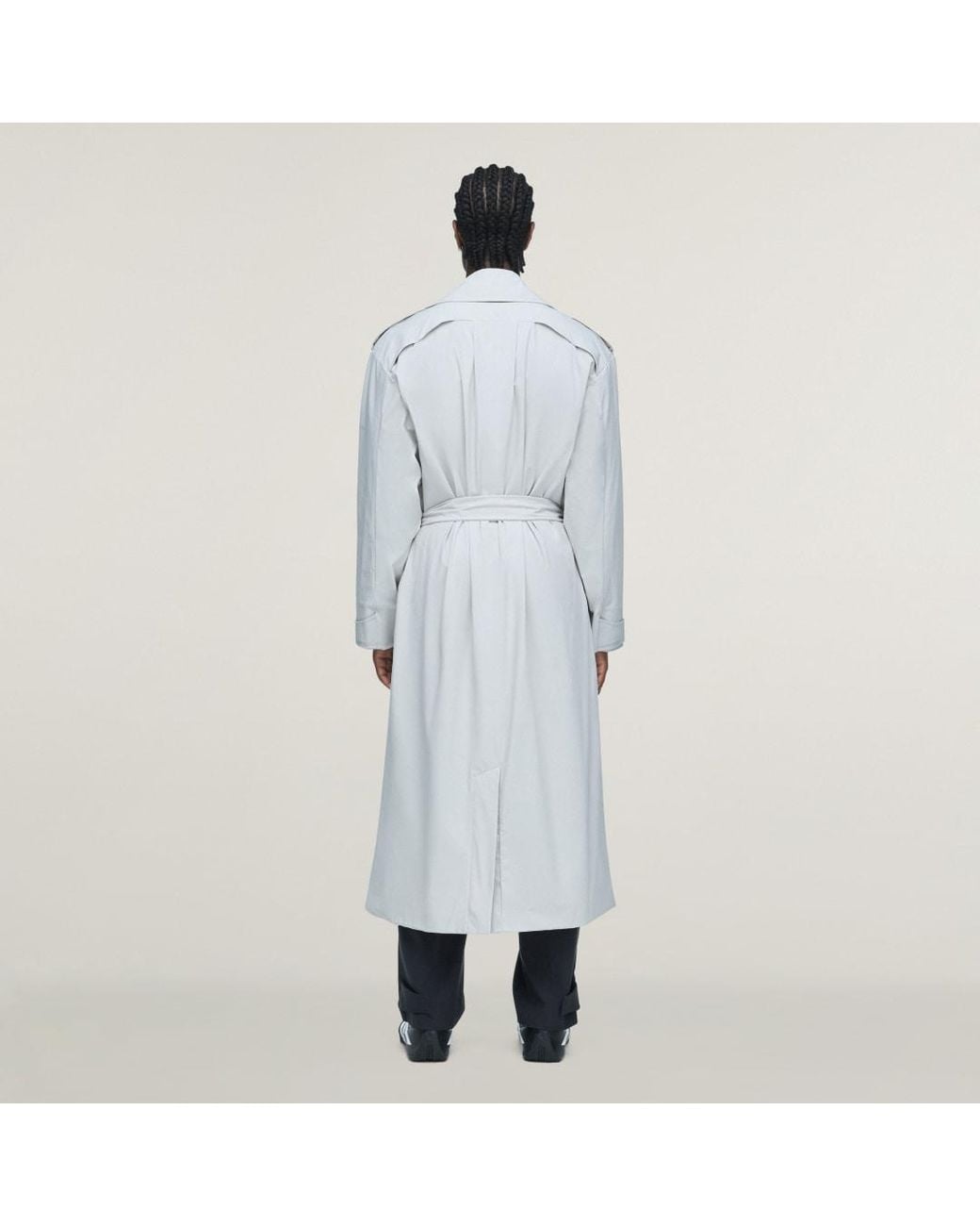 Adidas White X Entire Studios Uniform Trenchcoat for men