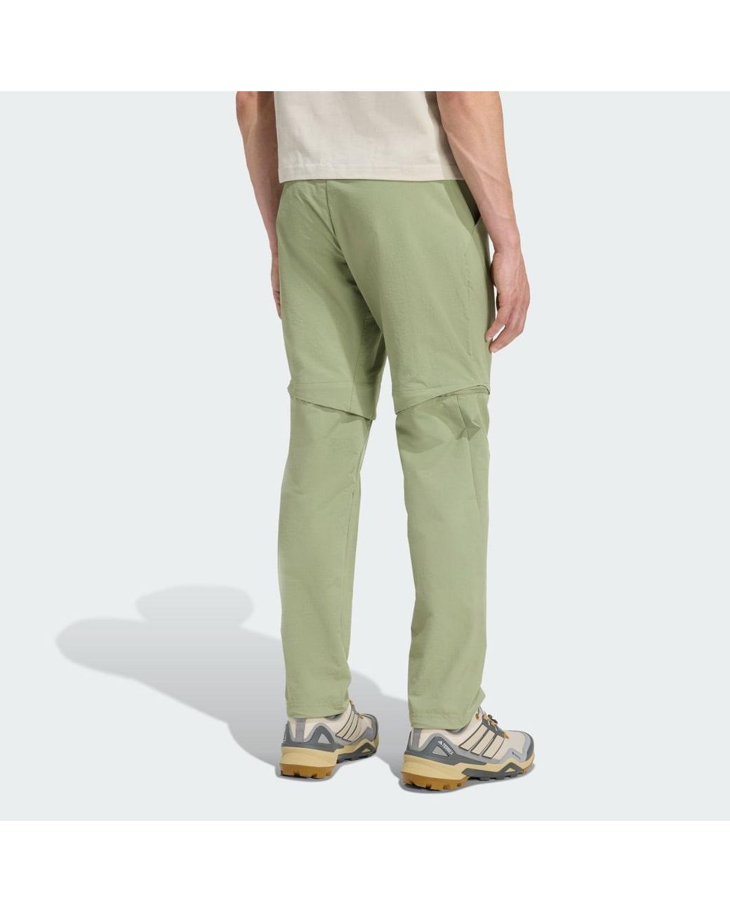 Adidas Green Terrex Multi Zip-Off Joggers for men