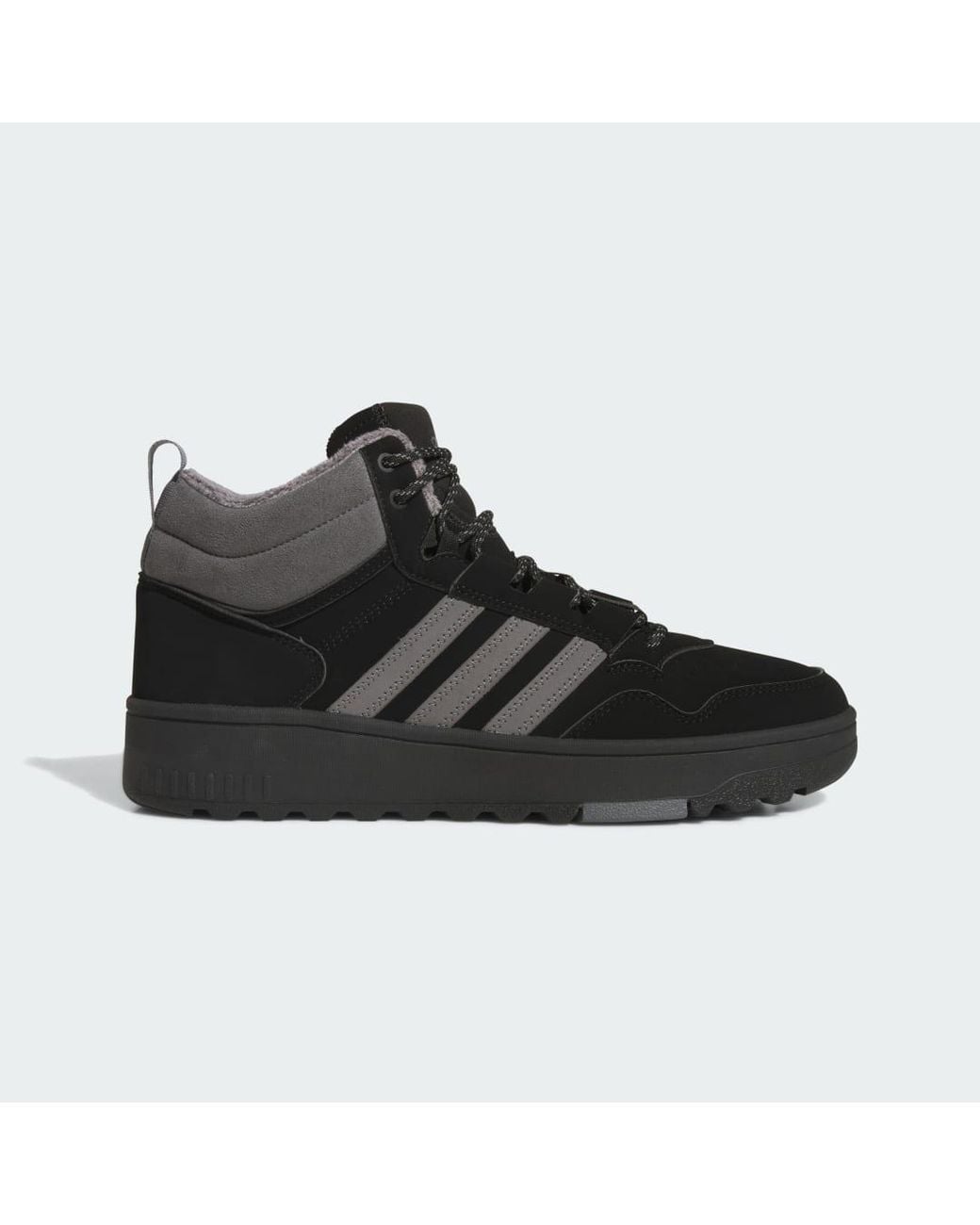Adidas Black Hoops.0 Mid Shoes