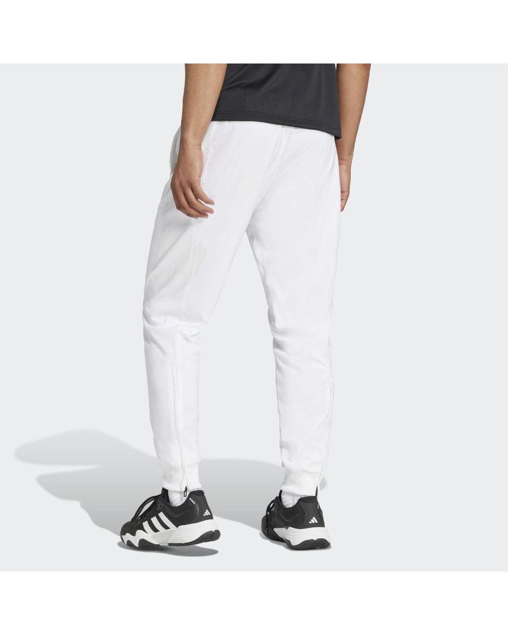 Adidas Black Tennis Walk-On Tracksuit Bottoms for men