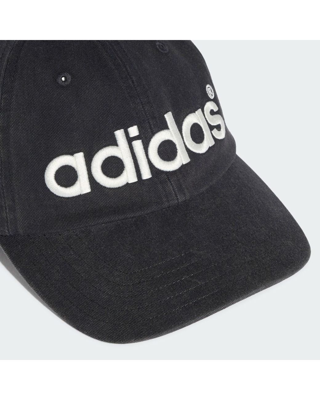 Adidas Blue Washed Twill Dad Baseball Kappe