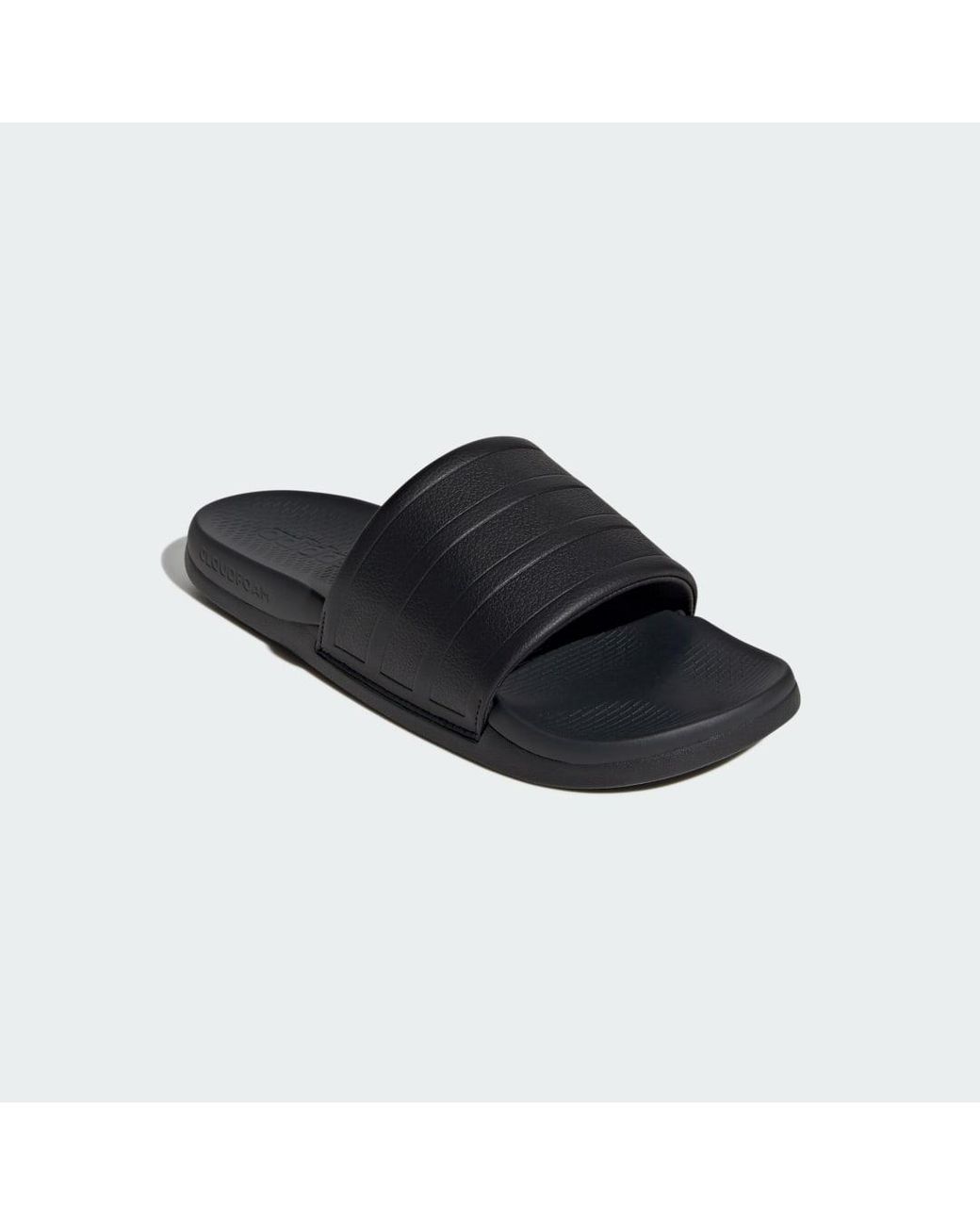 Adidas Black Adilette Comfort 2.0 Slides