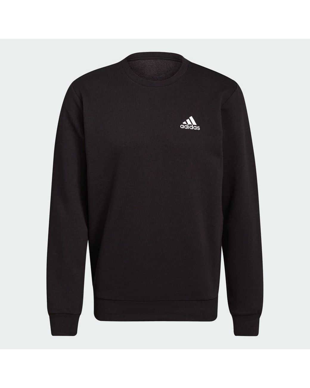 Adidas Blue Essentials Fleece Sweatshirt for men
