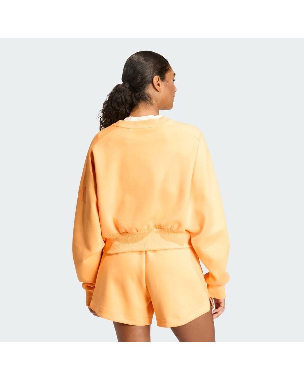 Adidas Orange Soft Lux Loose Sweatshirt