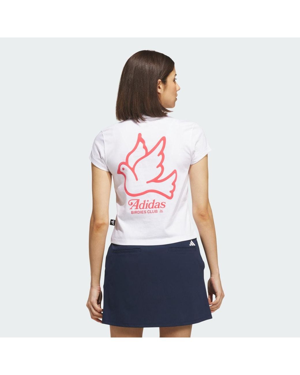 Adidas White Golf Birdies Club Graphic T-Shirt
