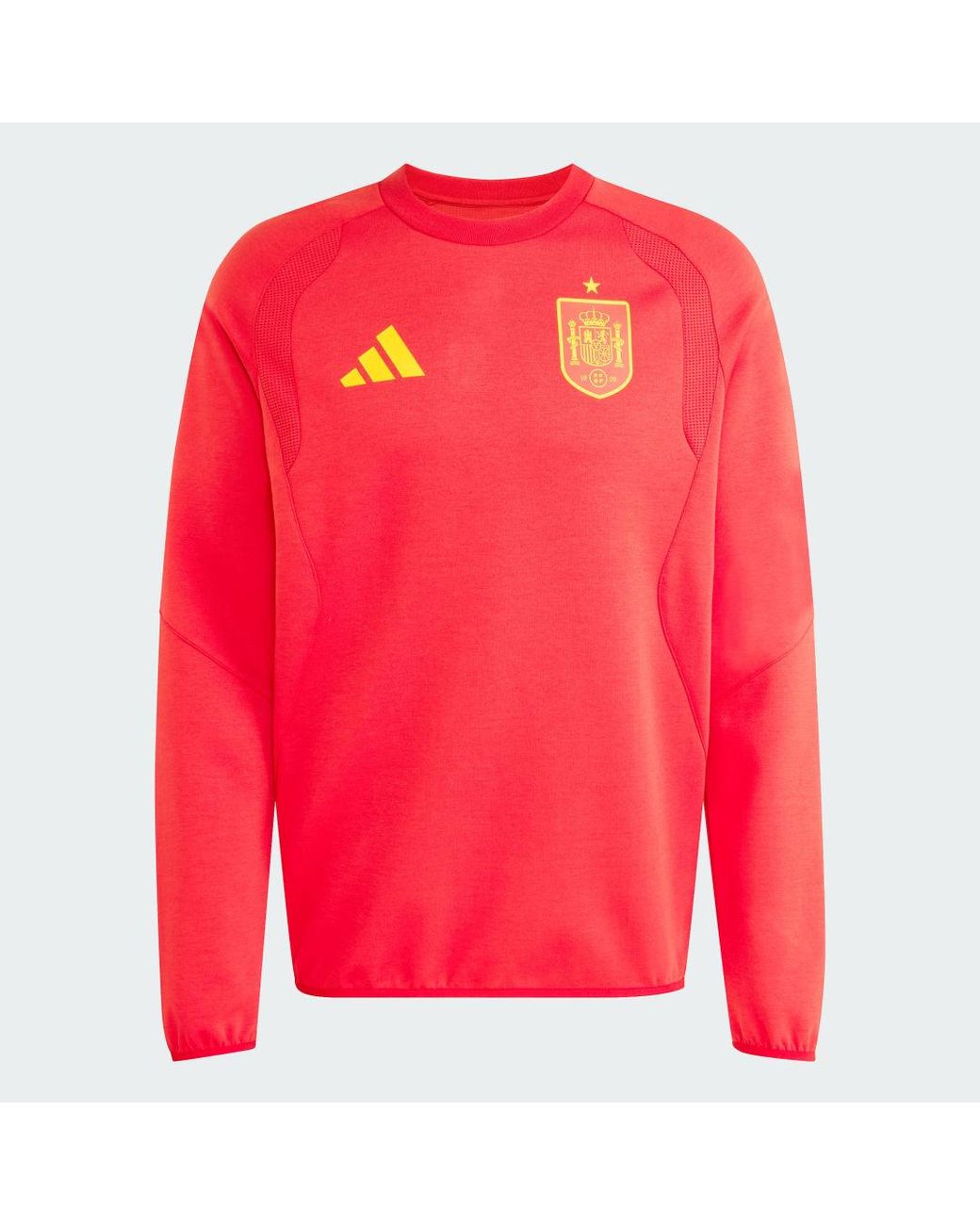 Adidas Red Spain Tiro Travel Crew Jumper for men
