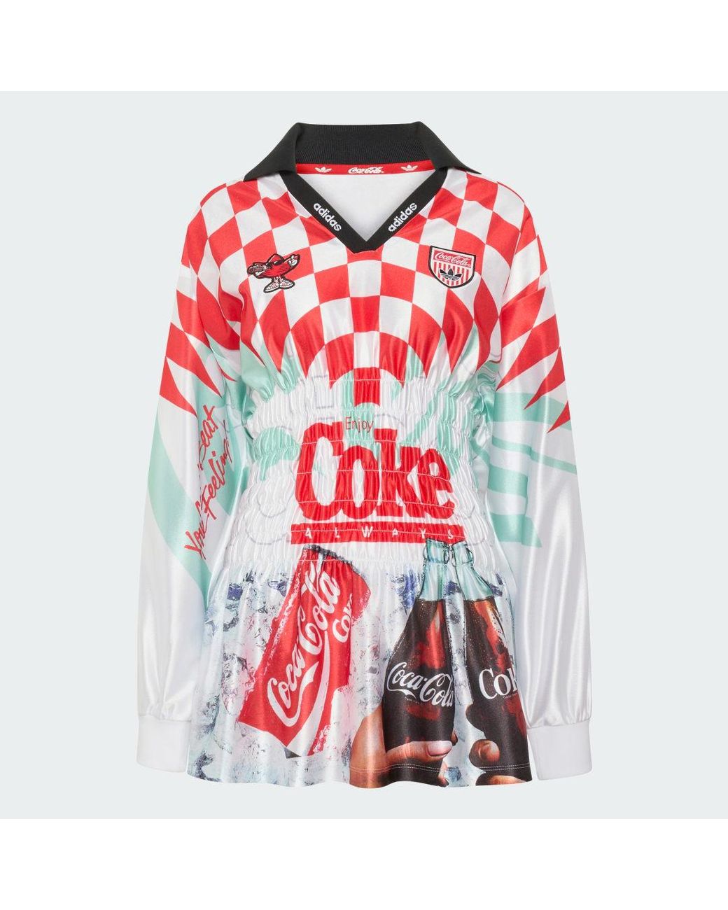 Adidas Red Adidas X Coca Cola Mash Up Smocked Jersey