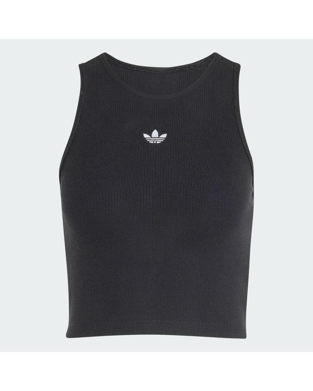 Adidas Blue Essentials Rib Tank Top