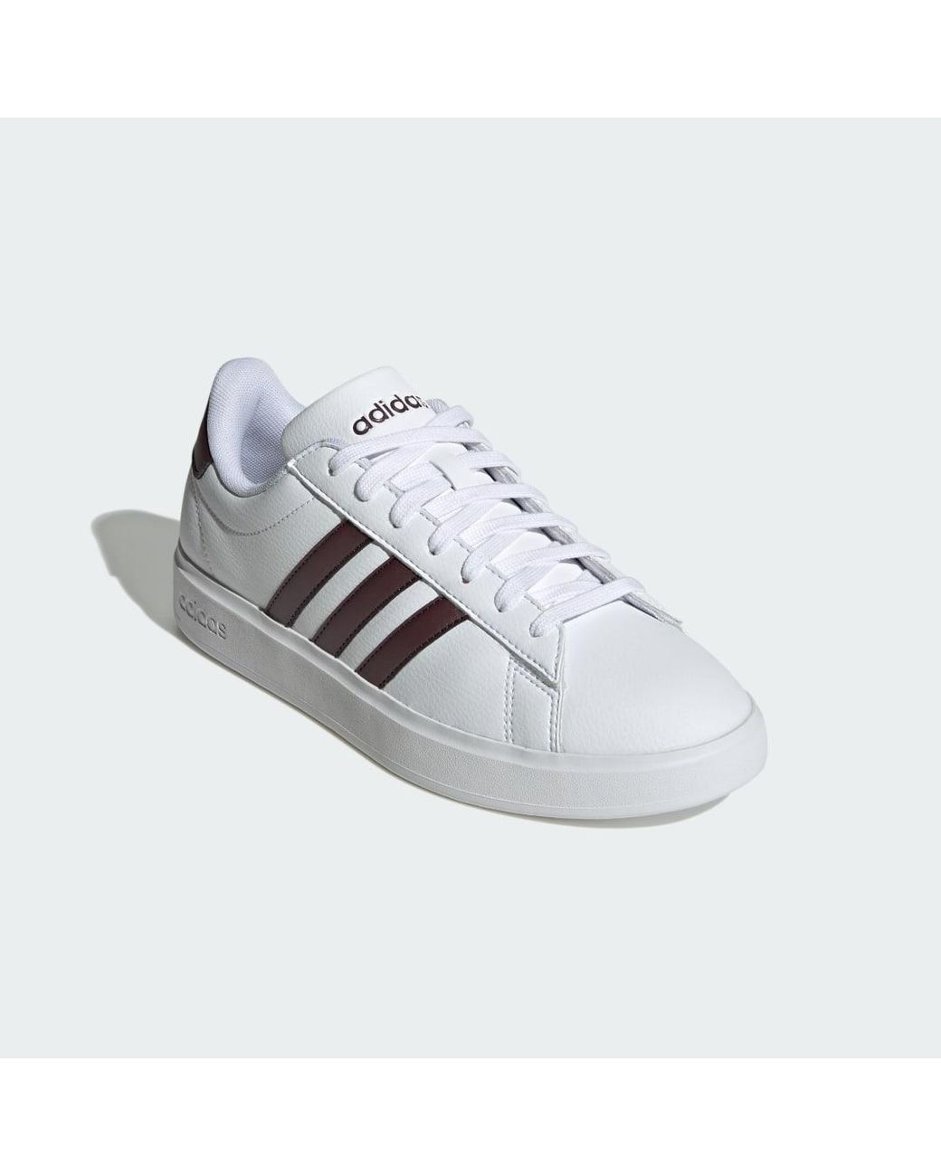 Adidas White Grand Court Cloudfoam Comfort Trainers Size 3.5