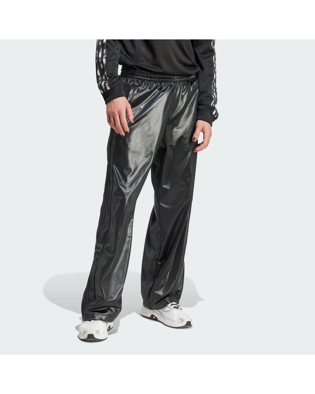 adidas Pride Adibreak Shiny Tracksuit Bottoms in Black for Men Lyst UK